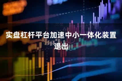 实盘杠杆平台加速中小一体化装置退出